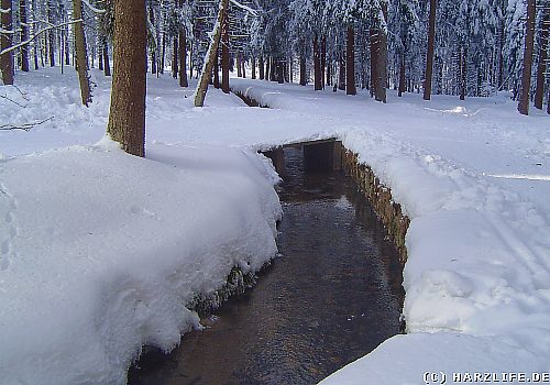 Der Abbegraben im Winter Der Abbegraben