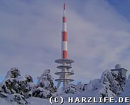Der Brockengipfel - tief verschneit