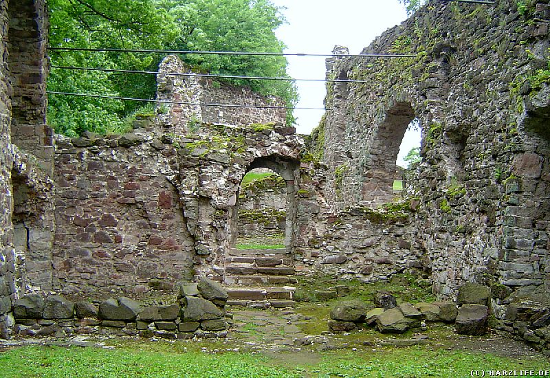 Die vermutlichen &Uuml;berreste der Burgkapelle