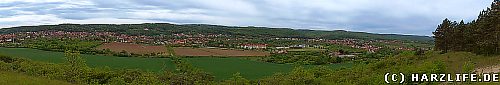 Blick vom B&uuml;ckeberg auf Gernrode
