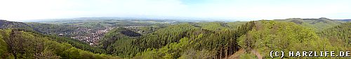 Blick vom Bismarckturm auf dem Kummel