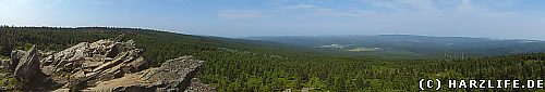 Aussicht von der Wolfswarte auf Altenau
